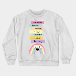 Positive Affirmations for kids Crewneck Sweatshirt